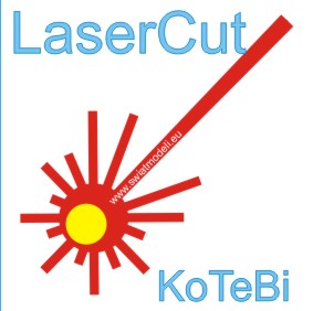 model wycięty laserem